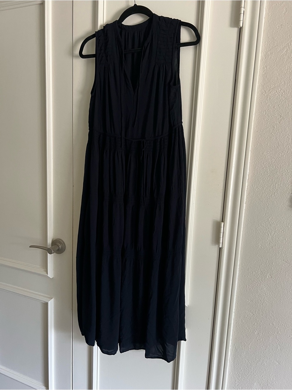 Sleeveless Black Maxi Dress - Classic Women's Dress